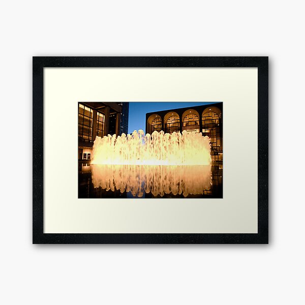 Lincoln Center Fountain in New York Canvas Wall Art Design|Poster Print D\u00e9cor for Home /& Office Decoration I POSTER or CANVAS READY to Hang.