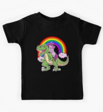 Unicorn Dinosaur T Shirt Girls Gifts Party Rainbow T rex Tee Kinder T-Shirt