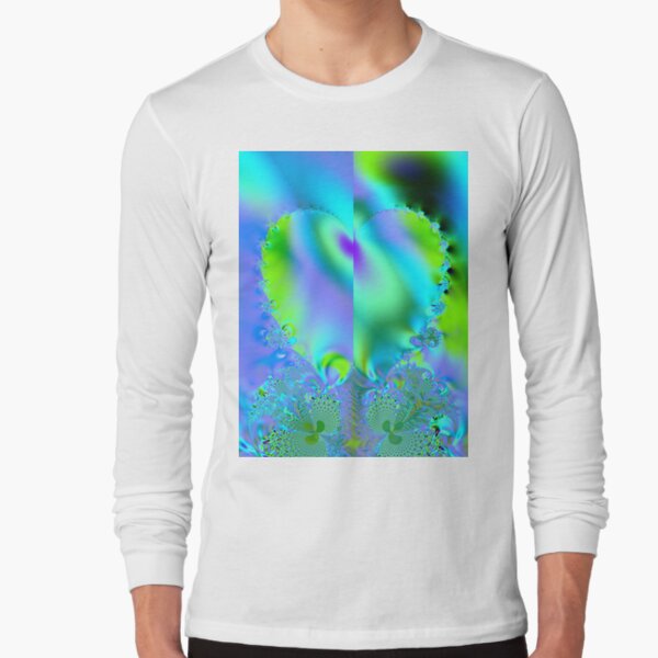 Satin Heart Long Sleeve T-Shirt