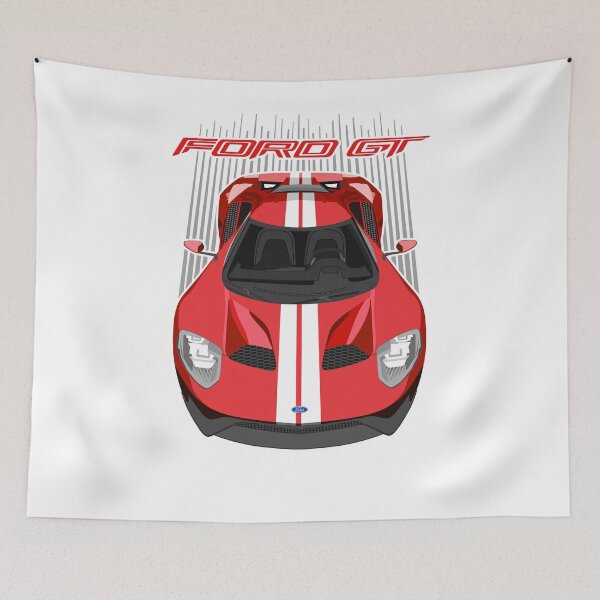Item preview, Ford GT- red and white  designed and sold by V8social.