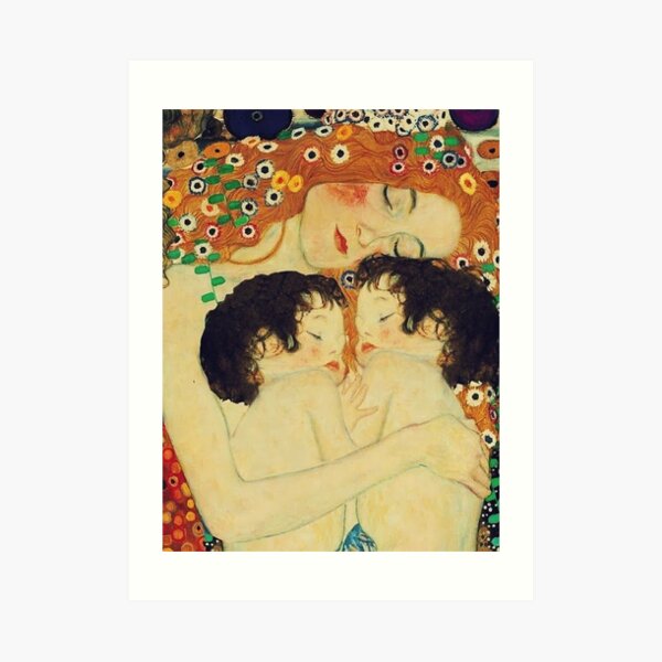 Klimt Three Ages of Woman Mother and Child Art Print