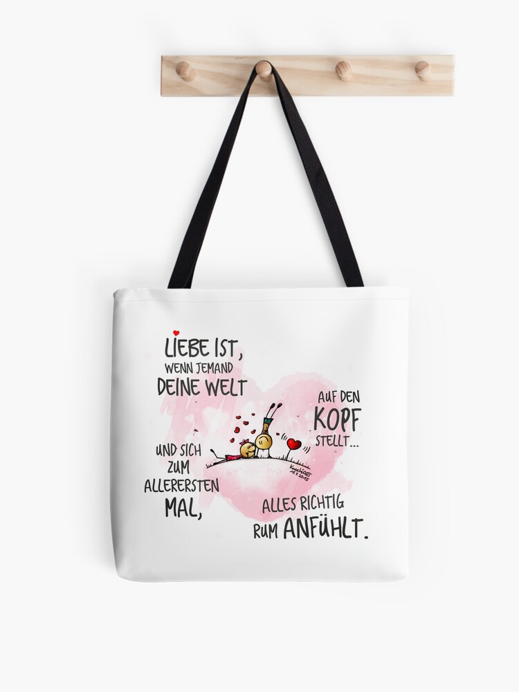 Liebe Ist Stofftasche Von Knochiart Redbubble