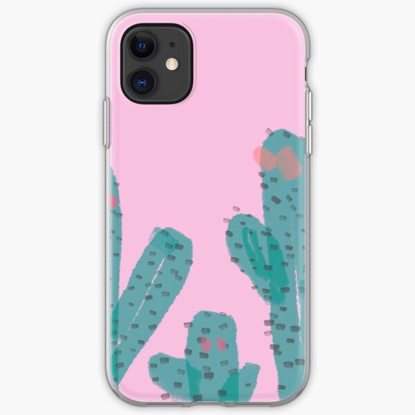 Pink Cactus Painting iPhone Soft Case
