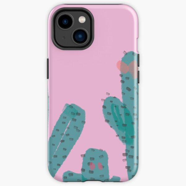 Pink Cactus Painting iPhone Tough Case