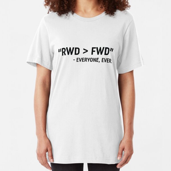RWD > FWD design Slim Fit T-Shirt