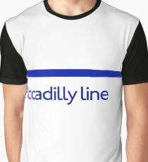 London Underground - Piccadilly Line colour strip sign (roundel) Graphic T-Shirt