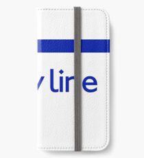 London Underground - Piccadilly Line colour strip sign (roundel) iPhone Wallet/Case/Skin