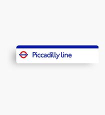 London Underground - Piccadilly Line colour strip sign (roundel) Canvas Print