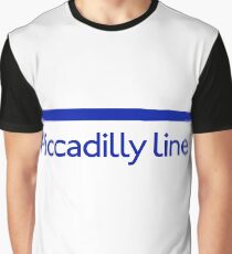London Underground - Piccadilly Line colour strip sign Graphic T-Shirt