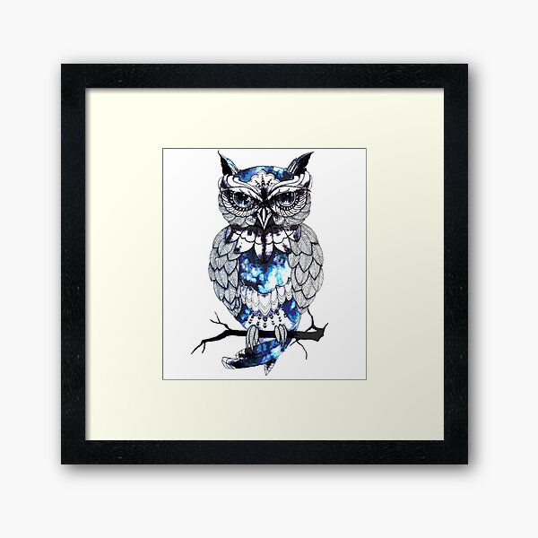Owl Design Impression encadrée