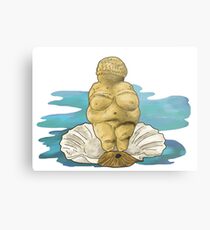 The Birth of Venus... von Willendorf Metal Print