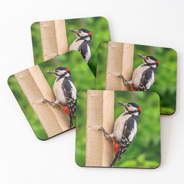 Item preview, Great Spotted Woodpecker on a post designed and sold by Dalyndigital Photography.