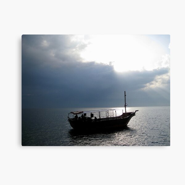 Boat on Sea of Galilee, Israel Canvas Print