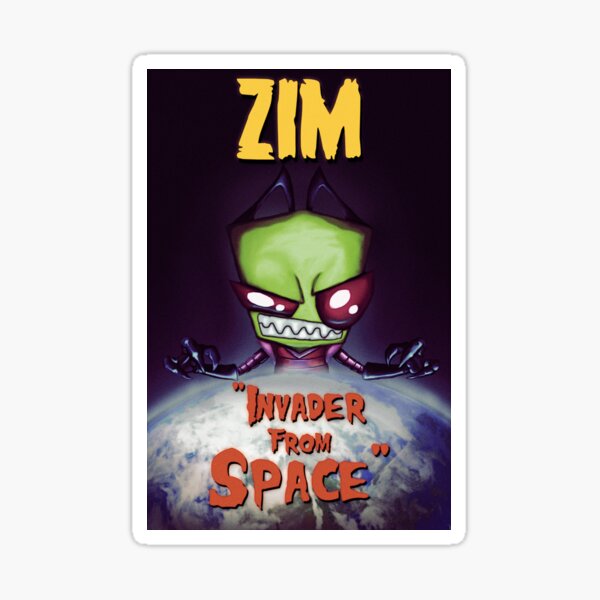 Invader From Space Sticker