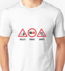 Rally, Drag, Drift sign design Unisex T-Shirt
