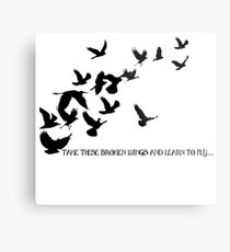 Blackbird, Beatles 2 - Lyrics Metal Print