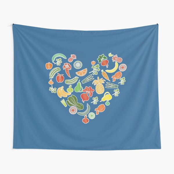 "Health Nutrition Heart" Tapestry for Sale by nicestr Redbubble