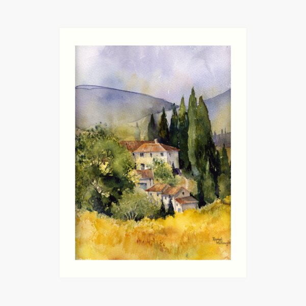 Morning in Tuscany Art Print