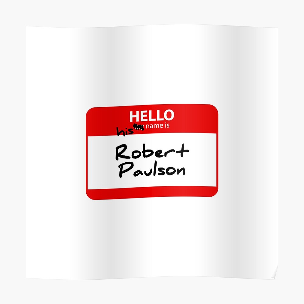 Hello His Name Is Robert Paulson Sticker By Tcimz Redbubble