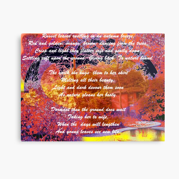 Russet Leaves Metal Print