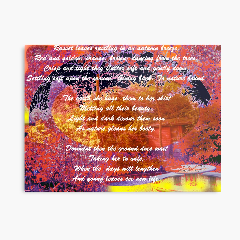 Russet Leaves Metal Print