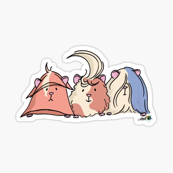 Horizontal Pigs Sticker