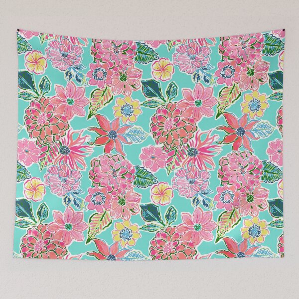 Item preview, Fun Preppy Colorful Floral Pattern designed and sold by ThePreppyArtist.