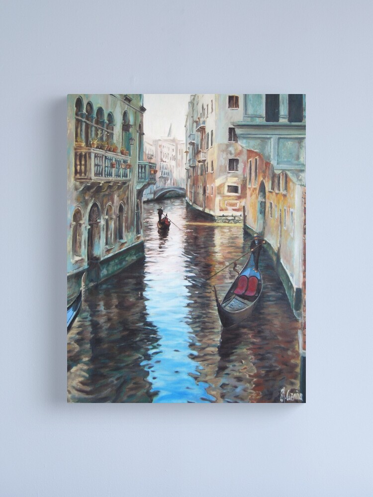 Imagen 2 de 3, Lienzo con la obra Gondolas de Venecia, diseñada y vendida por miquelcazanya.