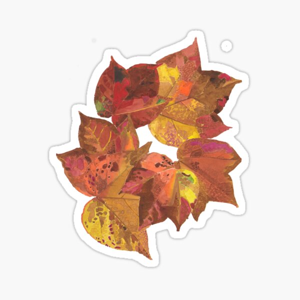 Autumn leaves fall Sticker