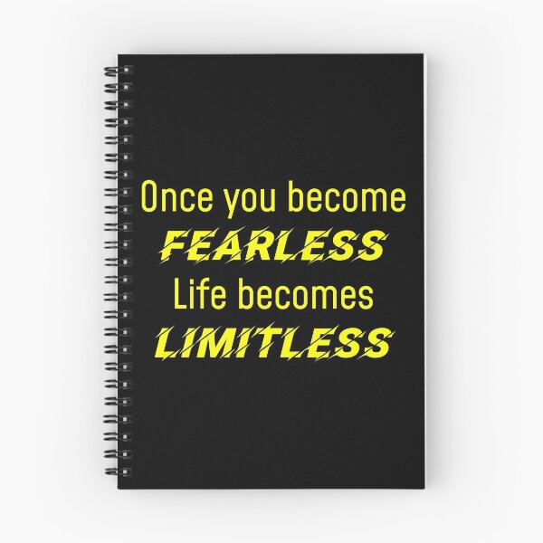 Item preview, Once You Become Fearless Life Becomes Limitless designed and sold by Bruno King.