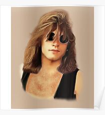 Jon Bon Jovi blaze of glory digital art Poster