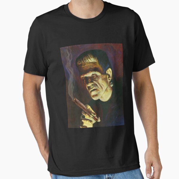 Cigar Smoker Frankenstein Hollywood Vintage Movie Essential T-Shirt