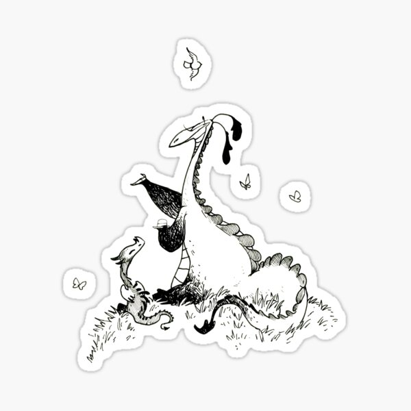 The Reluctant Dragon Sticker