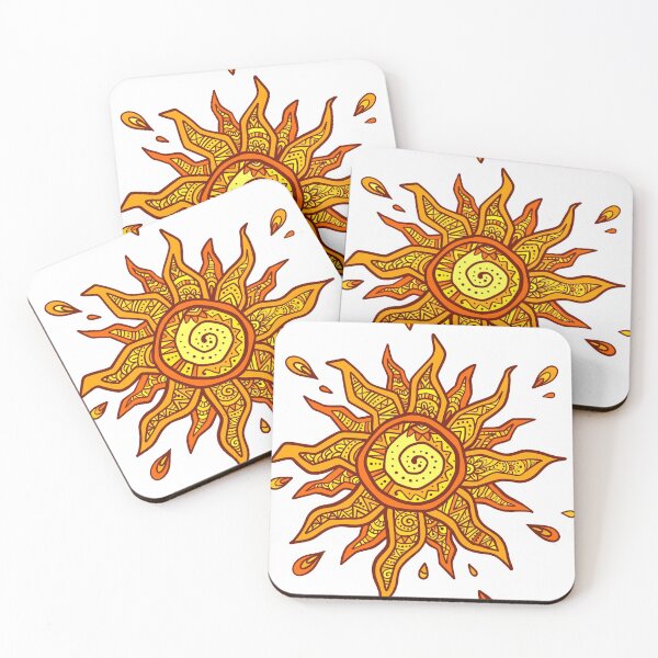 Item preview, Boho style orange sun designed and sold by 1enchik.