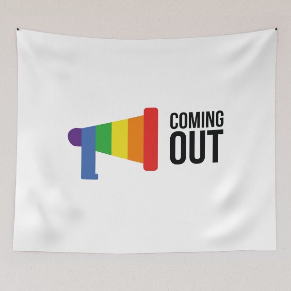 Item preview, Coming Out Proud LGBT Rainbow T-Shirt designed and sold by Oles Bielienkyi.