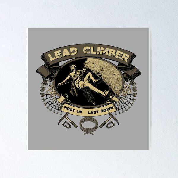 Item preview, Lead Climber designed and sold by GoMerchBubble.