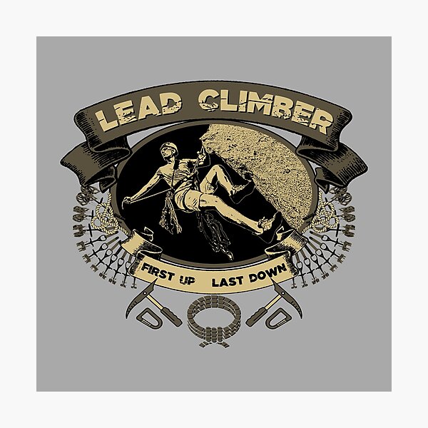 Item preview, Lead Climber designed and sold by GoMerchBubble.