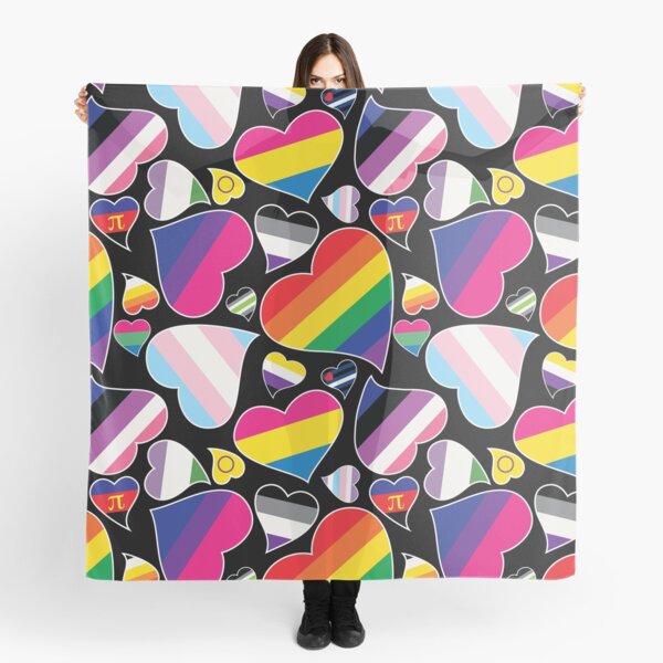 Item preview, LGBT Pride Flag Hearts designed and sold by WingMarks.