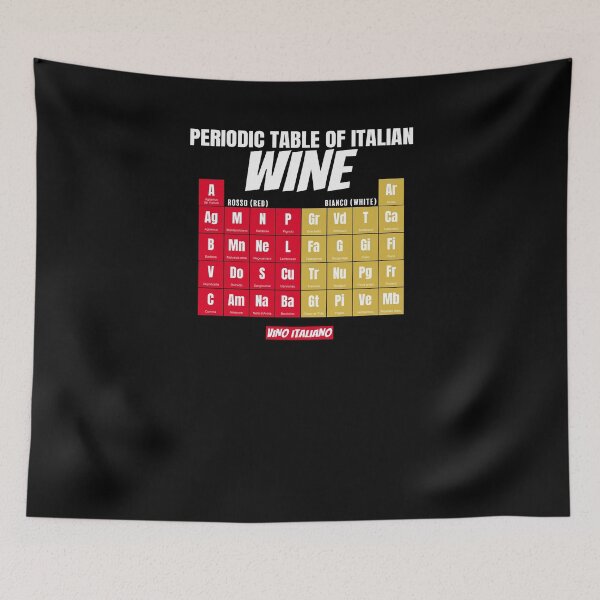 Item preview, Cute Periodic Table Italian Red White Wines Wine Lover Tee designed and sold by LookTwice.