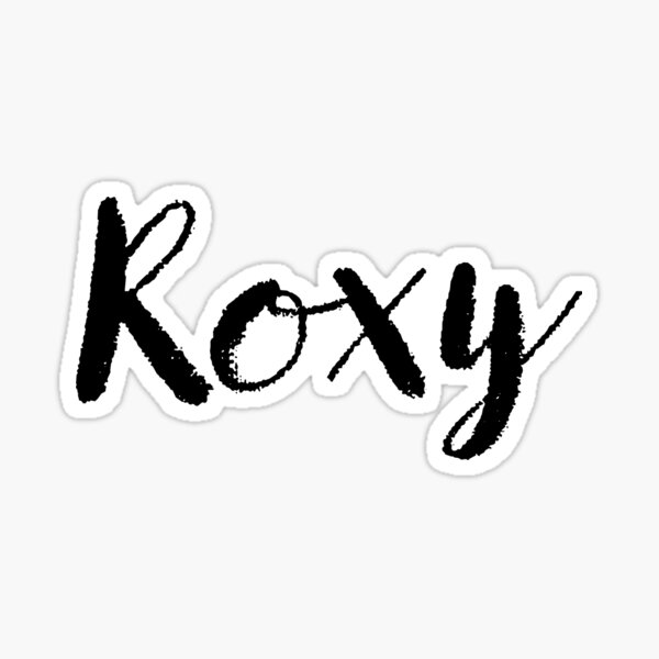 Roxy logo Color Block Sticker for Sale by botanicalbrooke