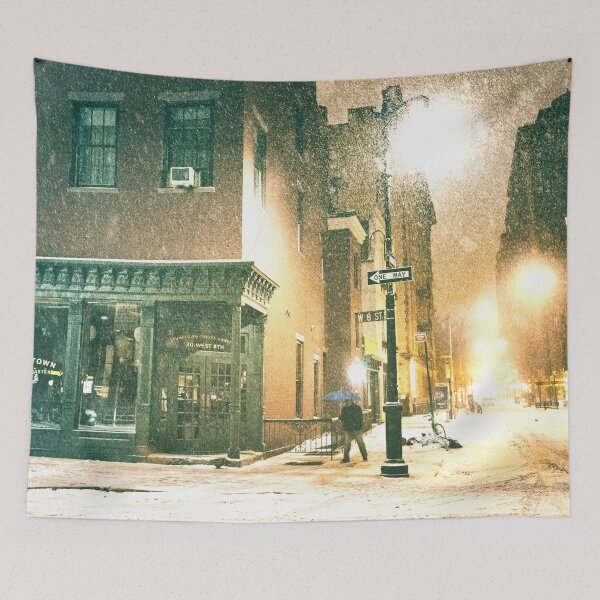 Item preview, Greenwich Village on a Winter Night - New York City designed and sold by Vivienne Gucwa.