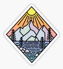 PNW Mountain Sticker
