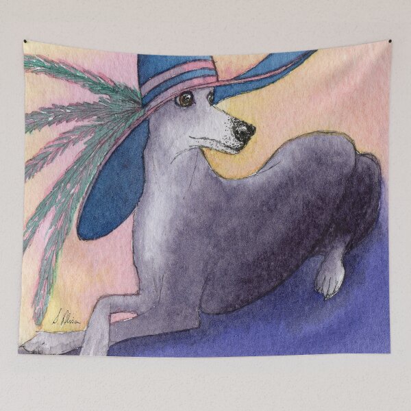 Item preview, Fabulous Greyhound dog in a Fabulous Hat! designed and sold by SusanAlisonArt.