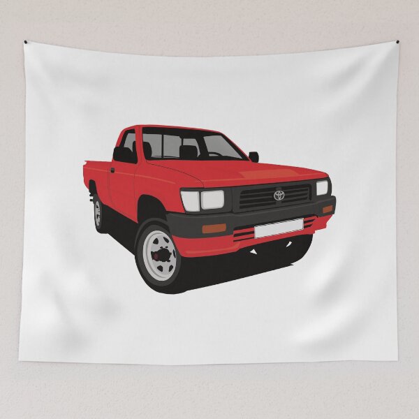 Item preview, Red Toyota Hilux pickup truck  designed and sold by knappidesign.