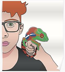Cavetown/robin skinner w chameleon Poster
