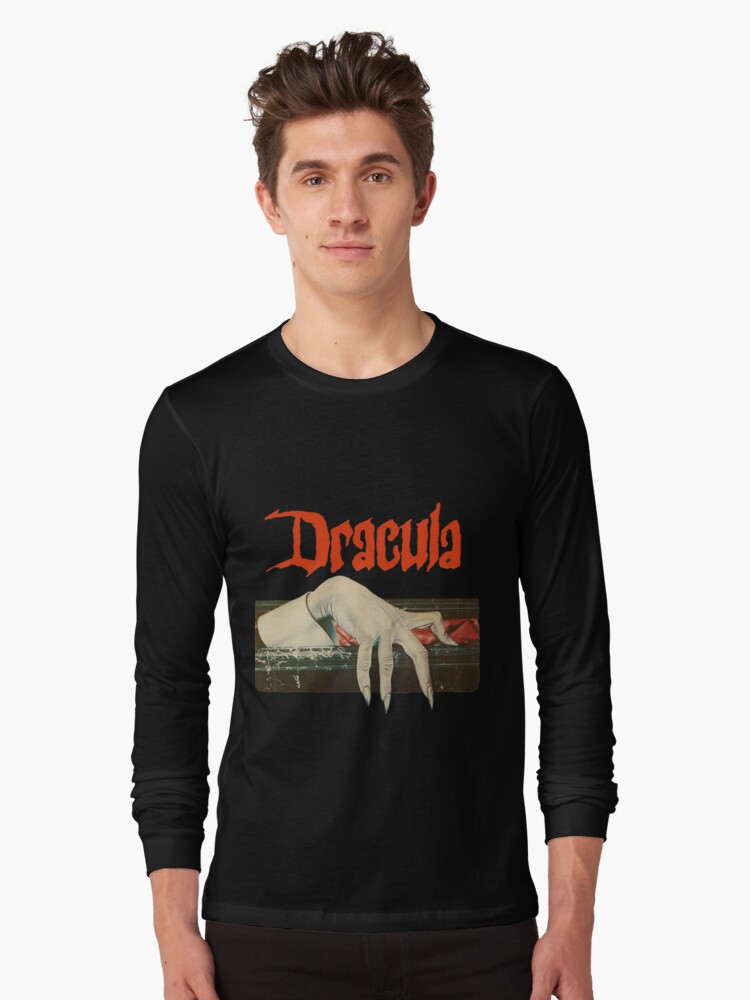 Imagen 1 de 5, Camiseta de manga larga con la obra Vintage Dracula, diseñada y vendida por TorpidNagware.