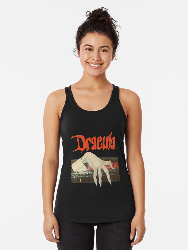 Imagen 1 de 3, Camiseta con espalda nadadora con la obra Vintage Dracula, diseñada y vendida por TorpidNagware.