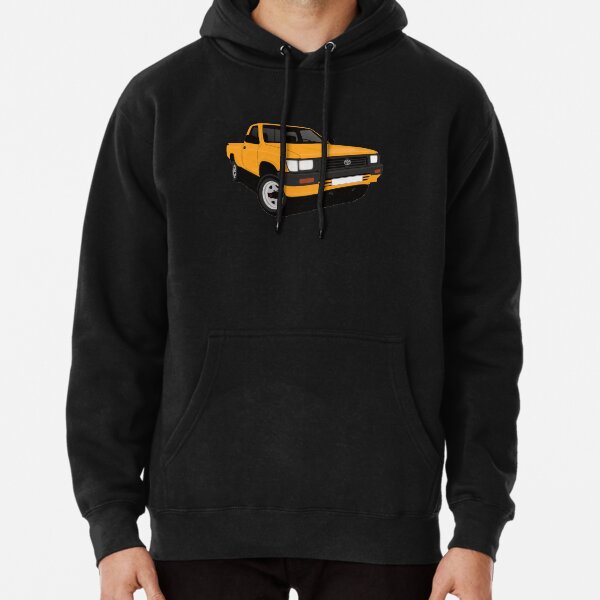 Orange Toyota Hilux Pickup truck illustration Pullover Hoodie for Sale by knappidesign Redbubble