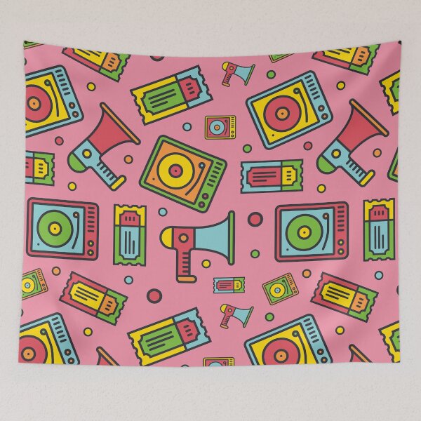 Item preview, Multimedia line icons seamless pattern. Composition 7 designed and sold by Yury Velikanov.