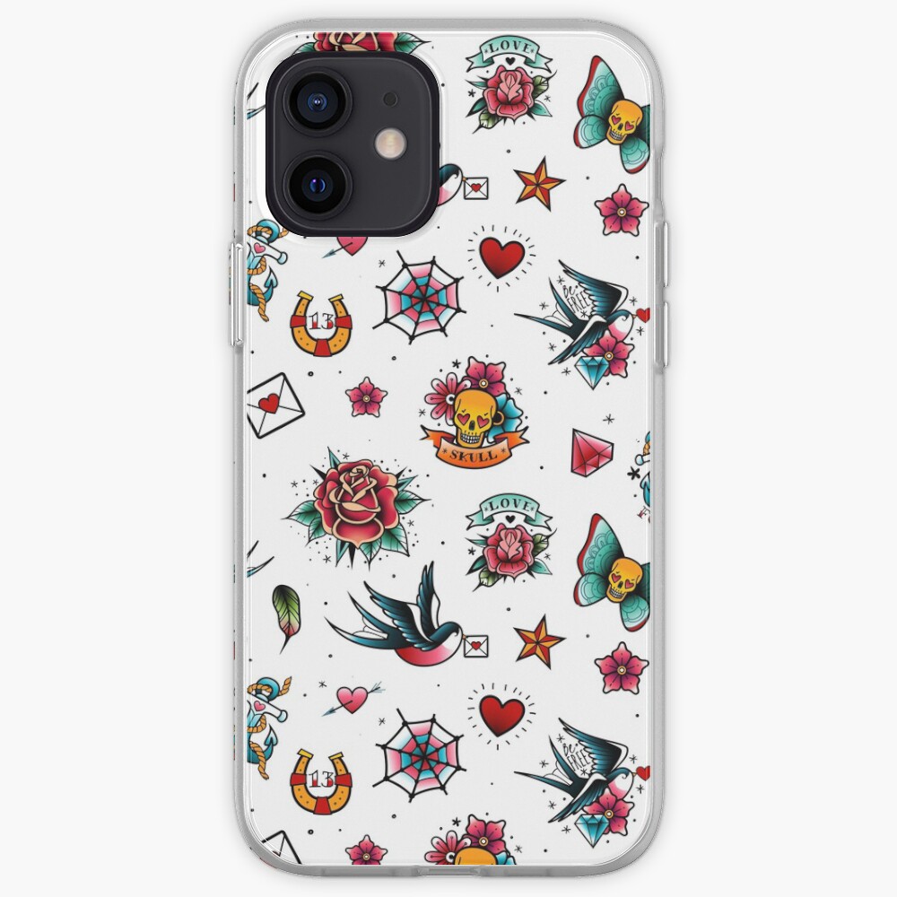 "Retro Tattoo Print" iPhone Case & Cover by Alternatots Redbubble